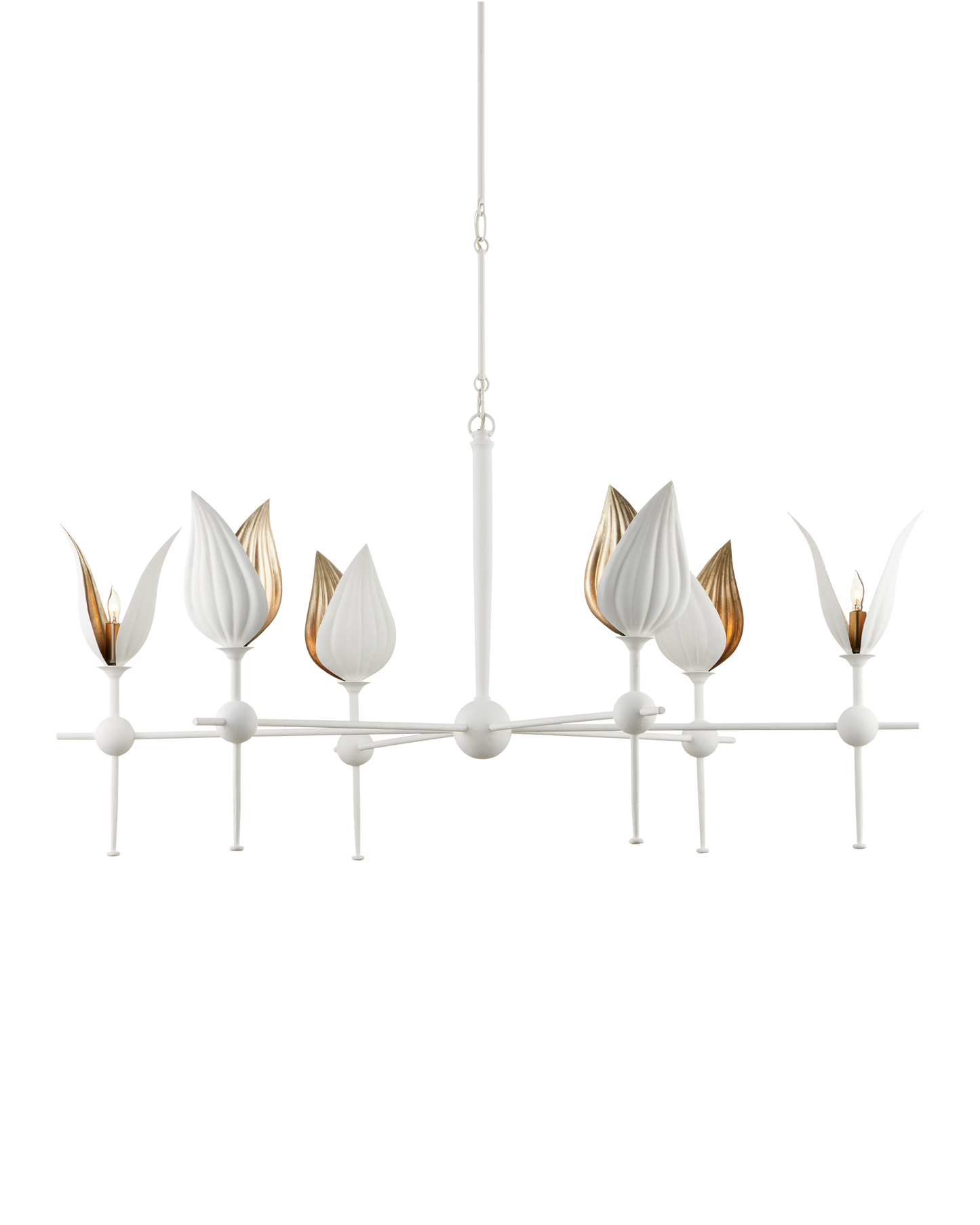 Peace Lily White Chandelier