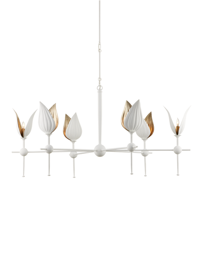 Peace Lily White Chandelier