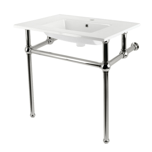 Templeton 31.13 Inch Console Sink in White