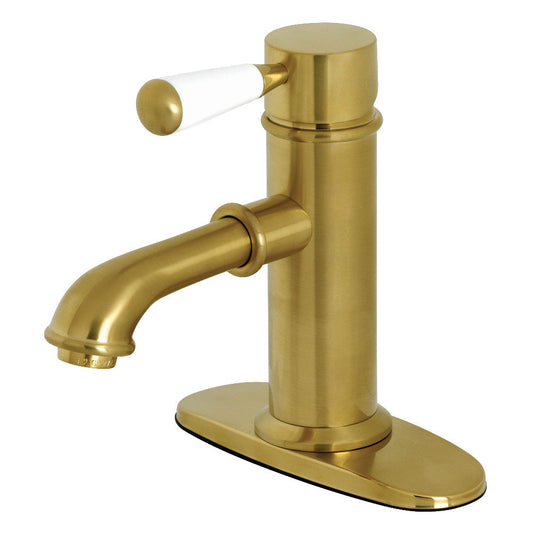 Paris Single-Hole Bathroom Faucet in Brushed Brass