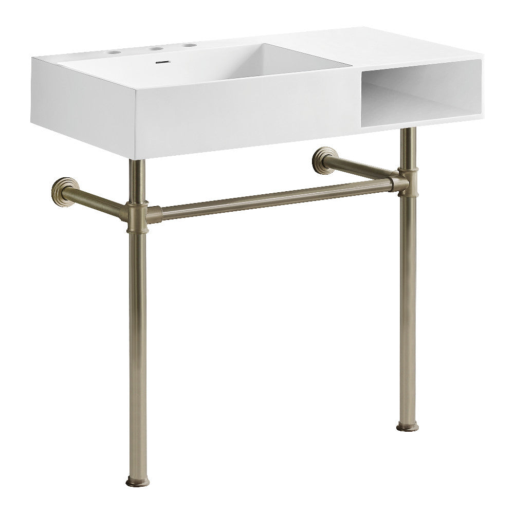 Aurelius 36.63 Inch Console Sink in White