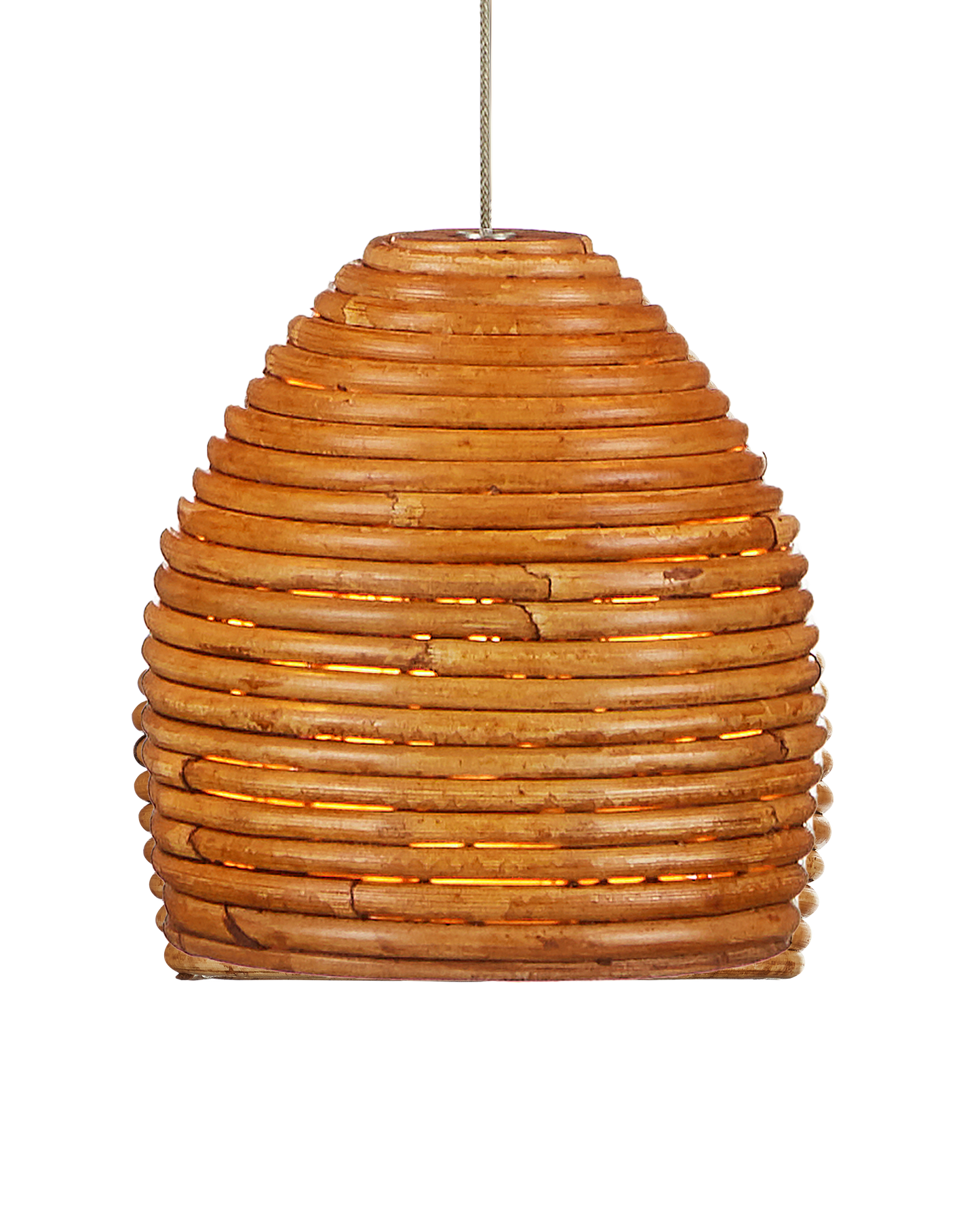 Beehive 15-Light Round Multi-Drop Pendant