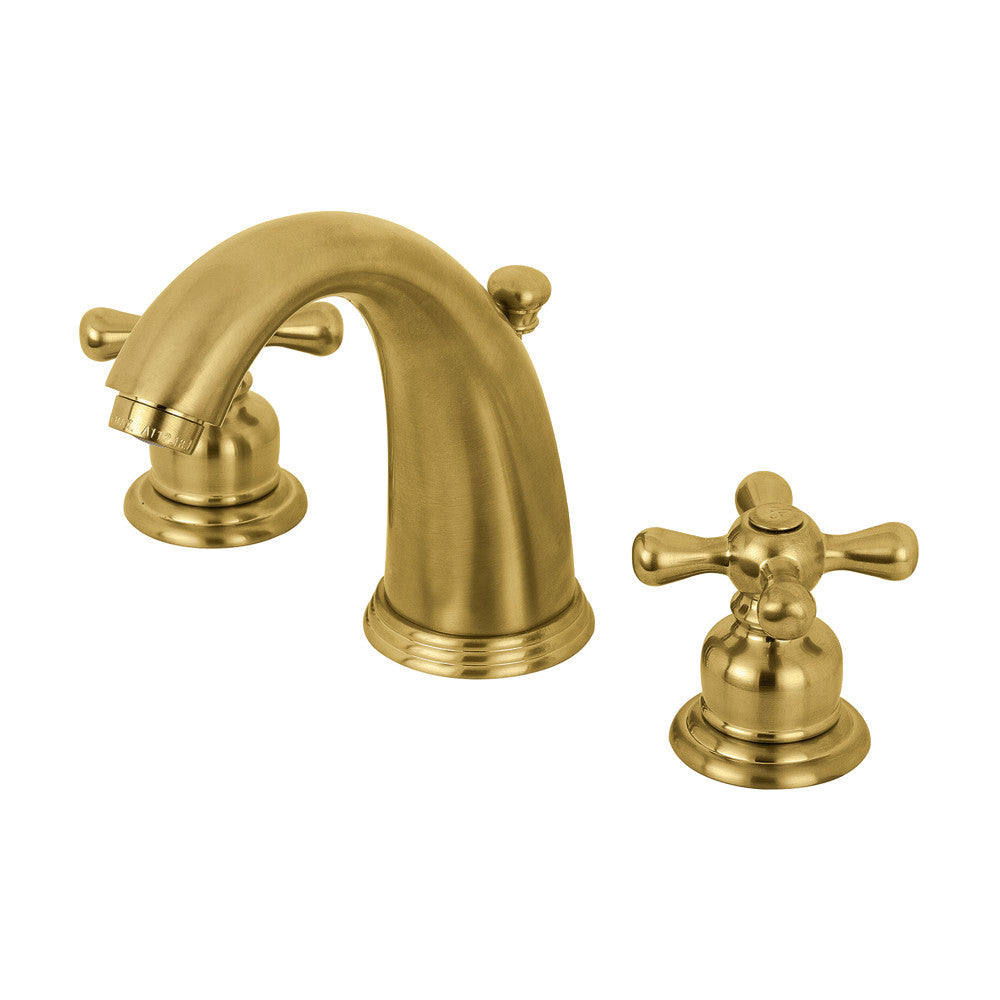 Victorian Widespread Bathroom Faucet in Brushed Brass
