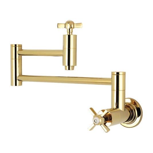 Millennium Pot Filler Faucet in Polished Brass