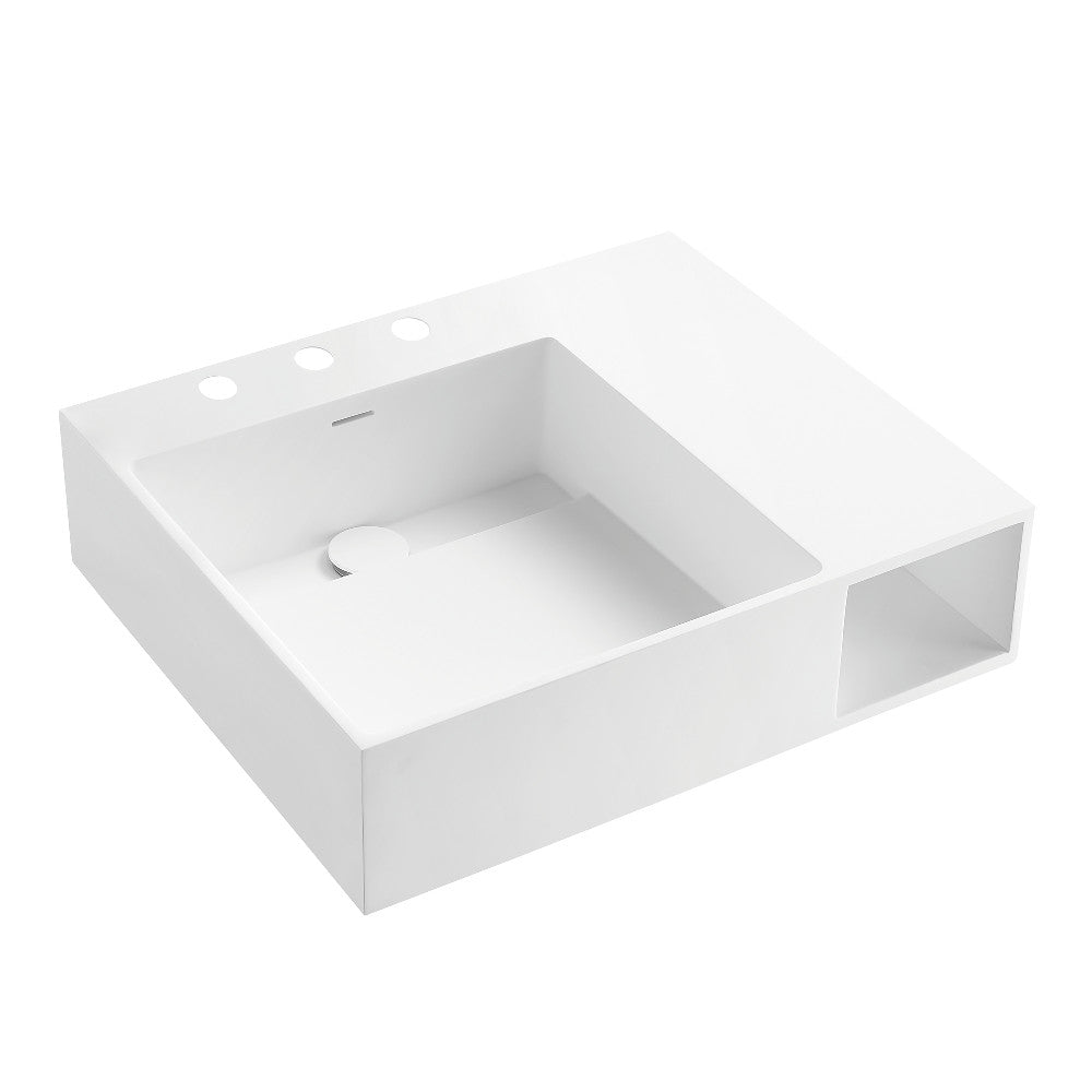 Modern 24.5 Inch Console Sink in White