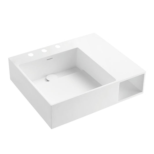 Modern 24.5 Inch Console Sink in White