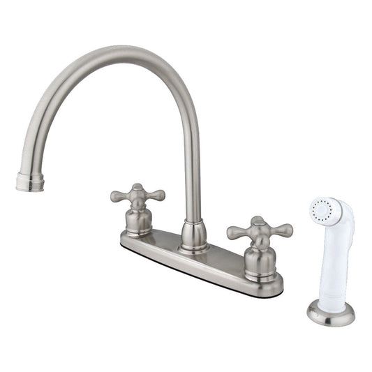 Vintage Centerset Kitchen Faucet in Brushed Nickel