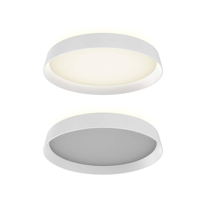 Aurora 12in Dual-Light Dimmable LED Flush Mount, 5CCT - White