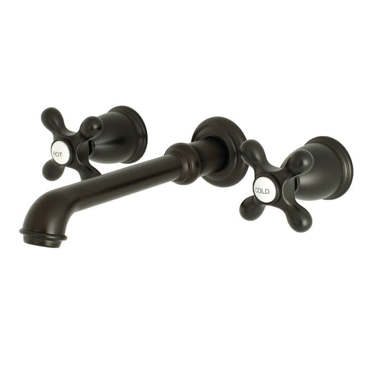 English Country Wall-Mount Bathroom Faucet in Oil Rubbed Bronze