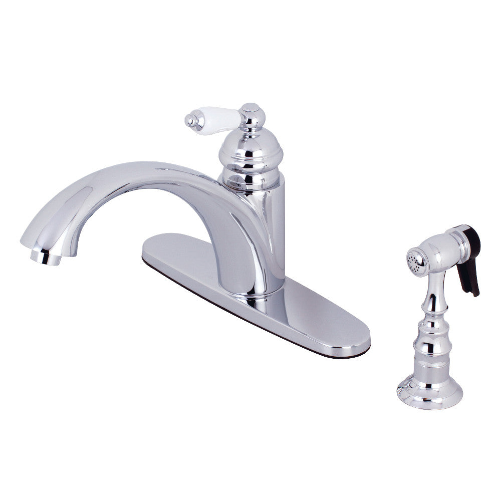 Vintage One Handle Kitchen Faucet in Polished Chrome