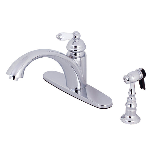 Vintage One Handle Kitchen Faucet in Polished Chrome