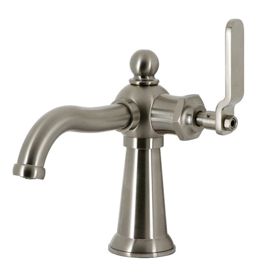 Knight Single-Hole Bathroom Faucet in Brushed Nickel