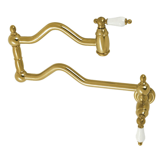 Heritage Pot Filler Faucet in Brushed Brass