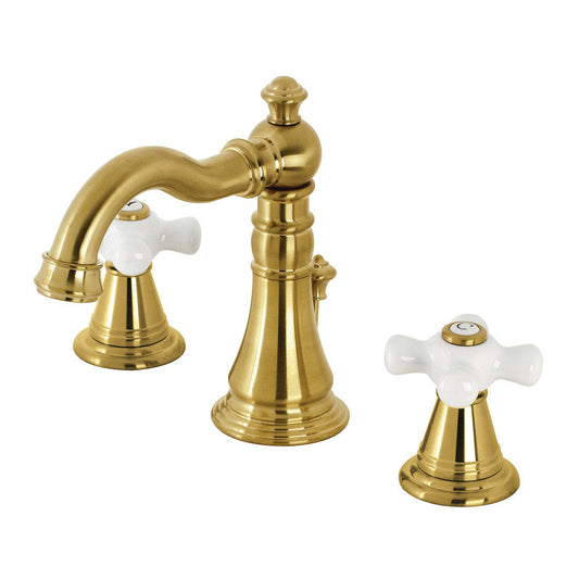 American Classic Widespread Bathroom Faucet in Brushed Brass