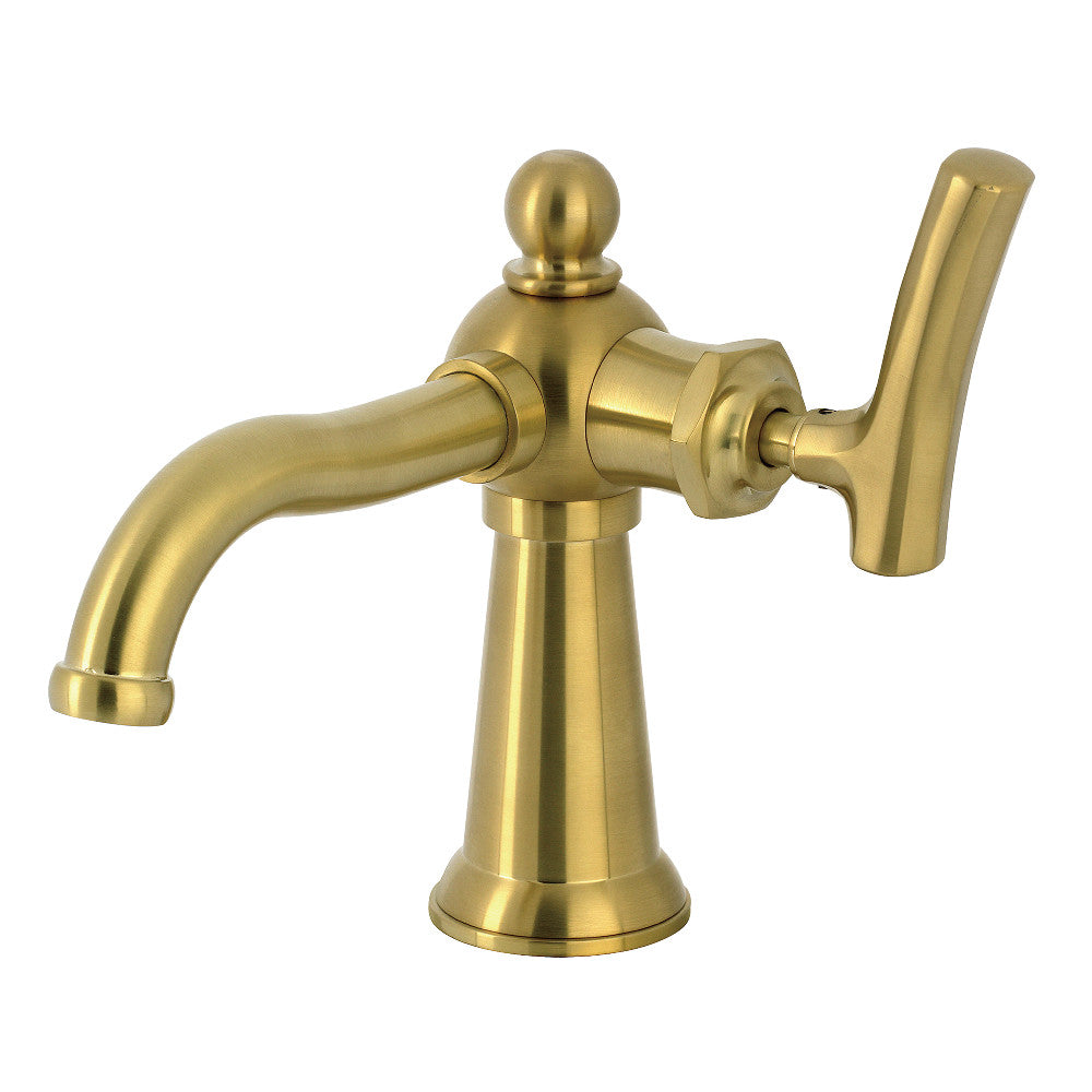 Hallerbos Single-Hole Bathroom Faucet in Brushed Brass