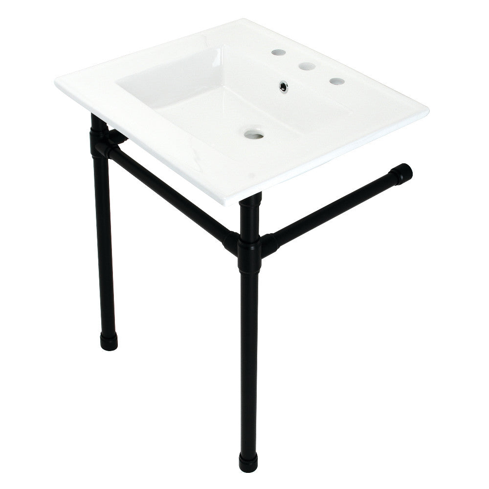 Dreyfuss 25.19 Inch Console Sink in White