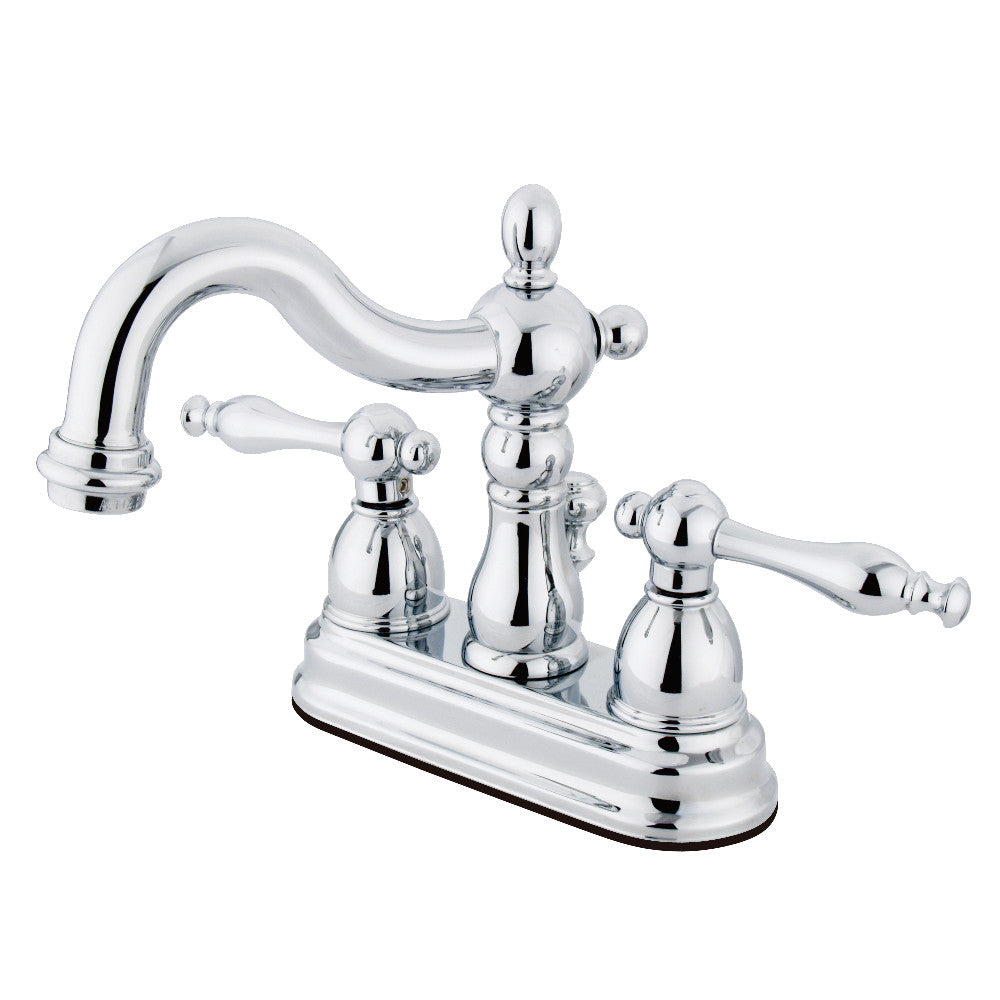 Heritage 4 Inch Centerset Bathroom Faucet in Polished Chrome