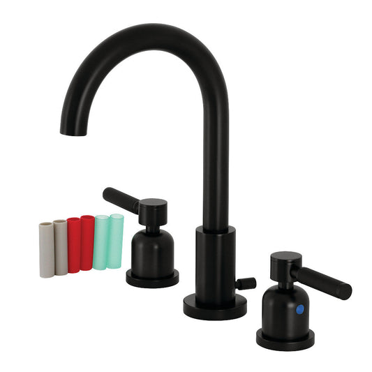 Kaiser Widespread Bathroom Faucet in Matte Black
