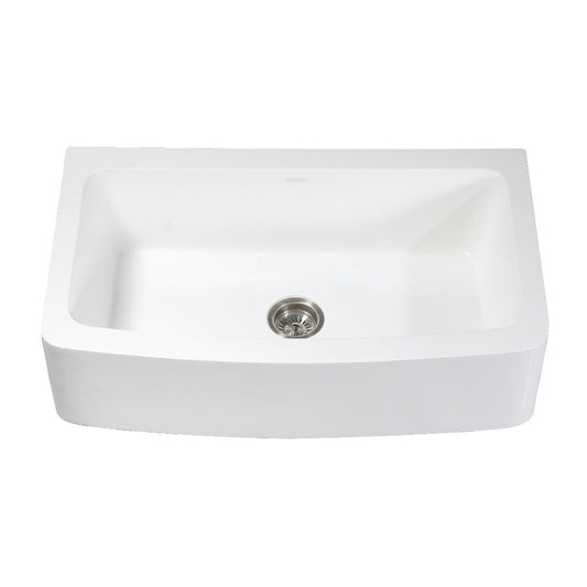 Arcticstone 36 Inch Farmhouse Kitchen Sink in White