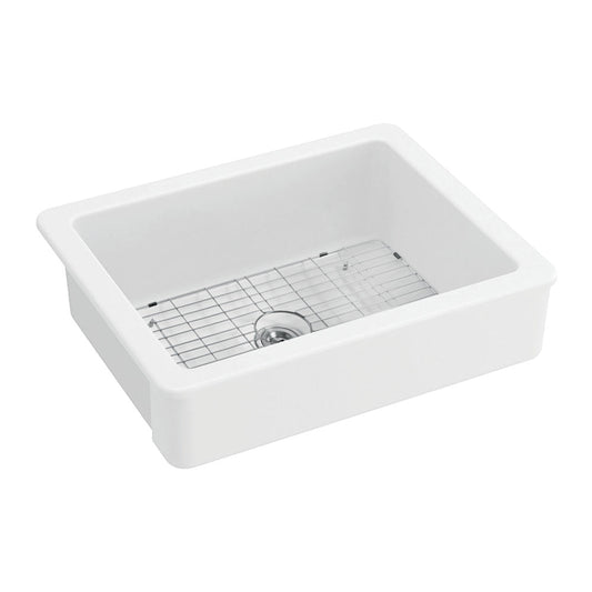 Kaolin 29.94 Inch Farmhouse Kitchen Sink in White
