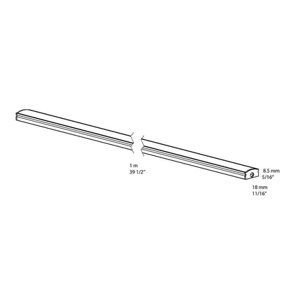 Aluminium extrusion for COB tape