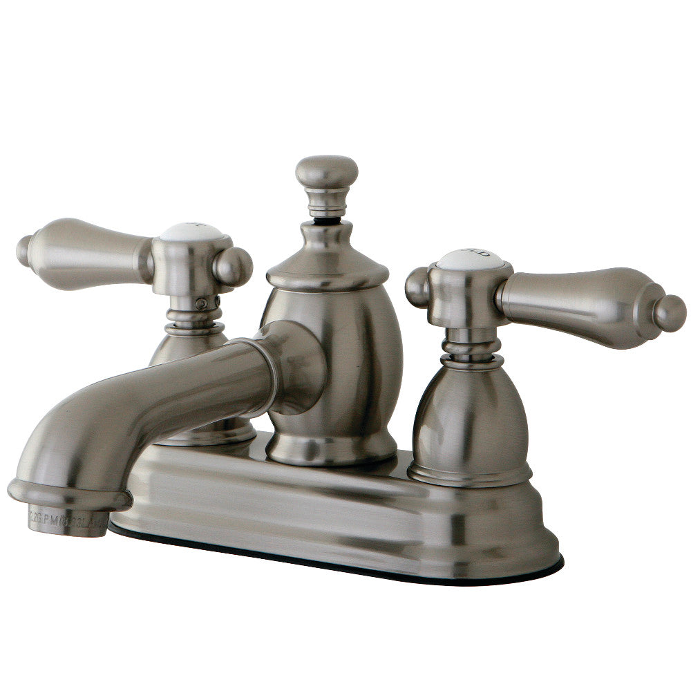 Heirloom 4 Inch Centerset Bathroom Faucet in Brushed Nickel