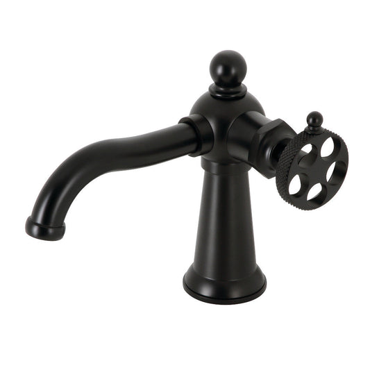 Webb Single-Hole Bathroom Faucet in Matte Black