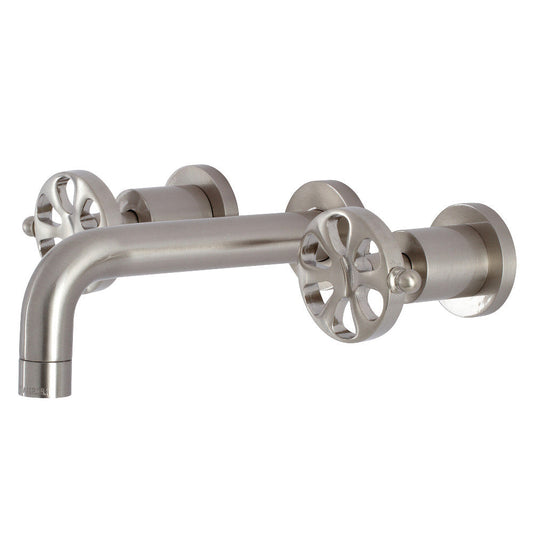 Belknap Wall-Mount Bathroom Faucet in Brushed Nickel