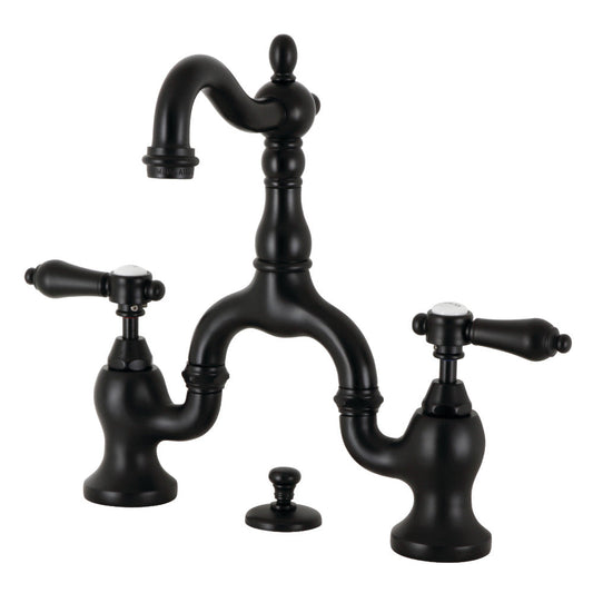 Heirloom Bridge Bathroom Faucet in Matte Black