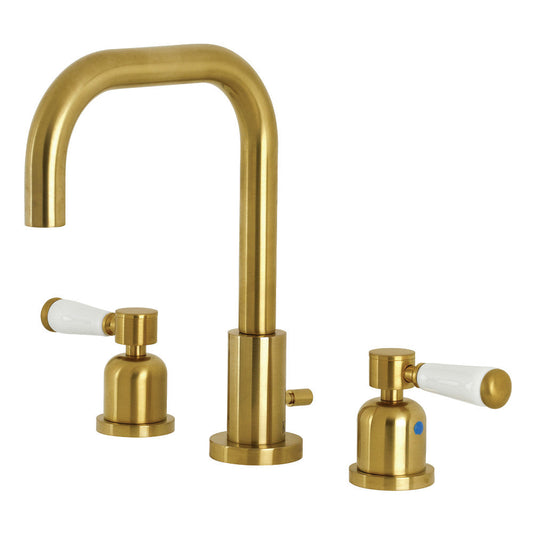 Paris Widespread Bathroom Faucet in Brushed Brass