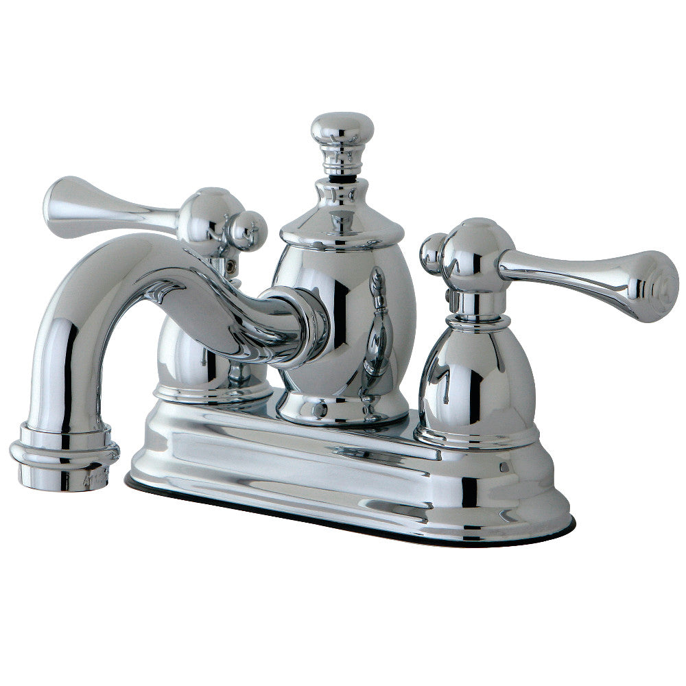Vintage 4 Inch Centerset Bathroom Faucet in Polished Chrome