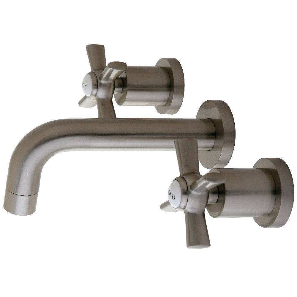 Millennium Wall-Mount Bathroom Faucet in Brushed Nickel