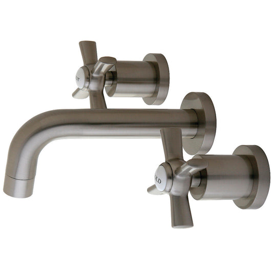 Millennium Wall-Mount Bathroom Faucet in Brushed Nickel
