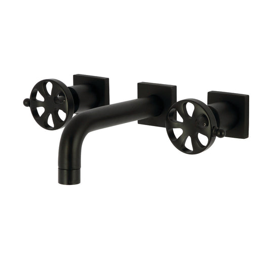 Belknap Wall-Mount Bathroom Faucet in Matte Black