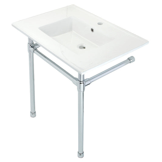 Dreyfuss 31.13 Inch Console Sink in White