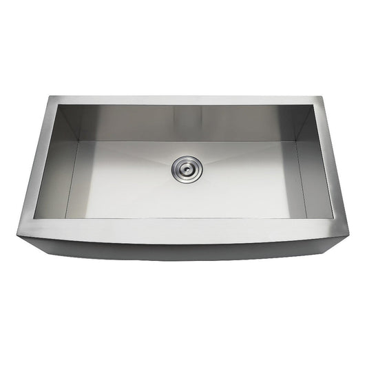 Uptowne 36 Inch Farmhouse Kitchen Sink in Brushed Stainless