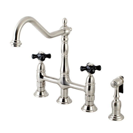 Duchess Bridge Kitchen Faucet in Brushed Nickel