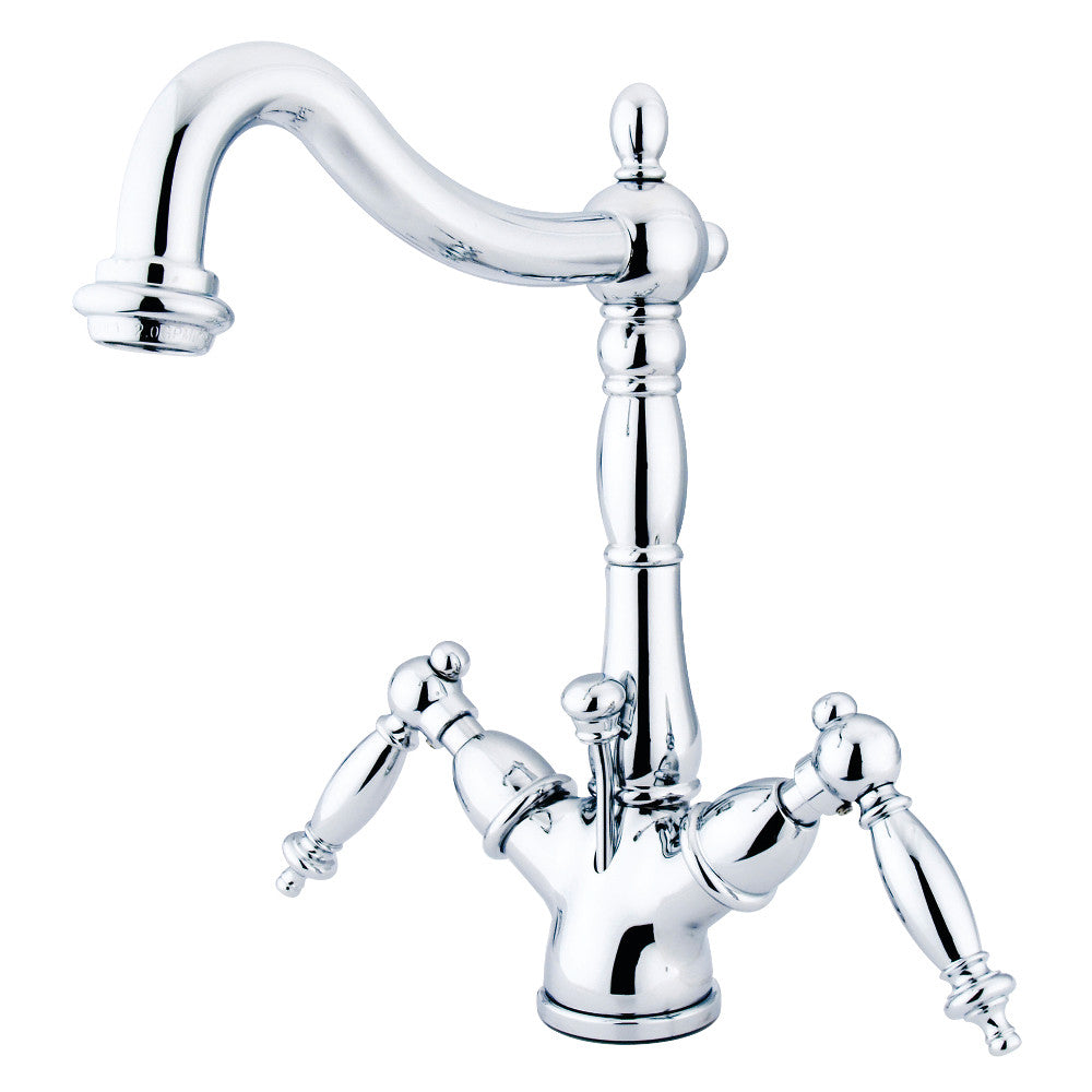 Heritage 4 Inch Centerset Bathroom Faucet in Polished Chrome