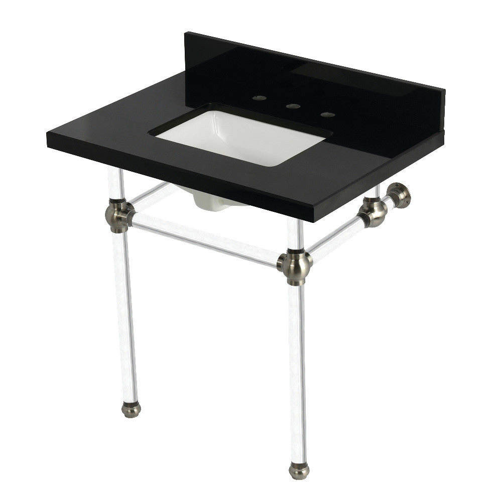 Templeton 30 Inch Console Sink in Brushed Nickel