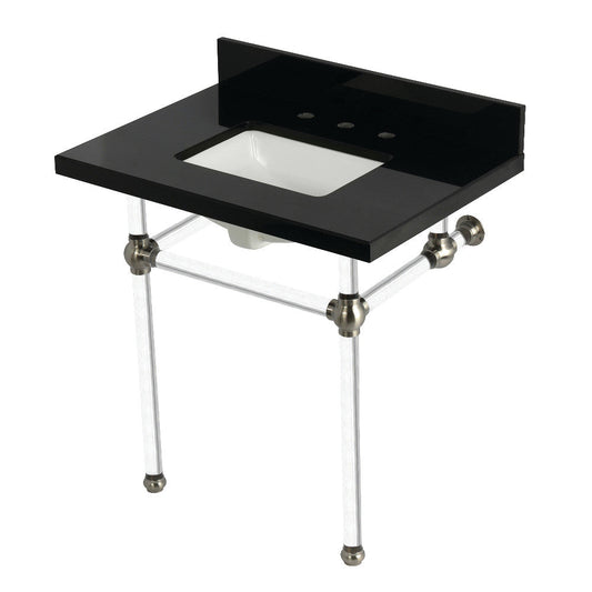 Templeton 30 Inch Console Sink in Brushed Nickel