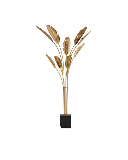 Tropical Grande Brass Floor Lamp