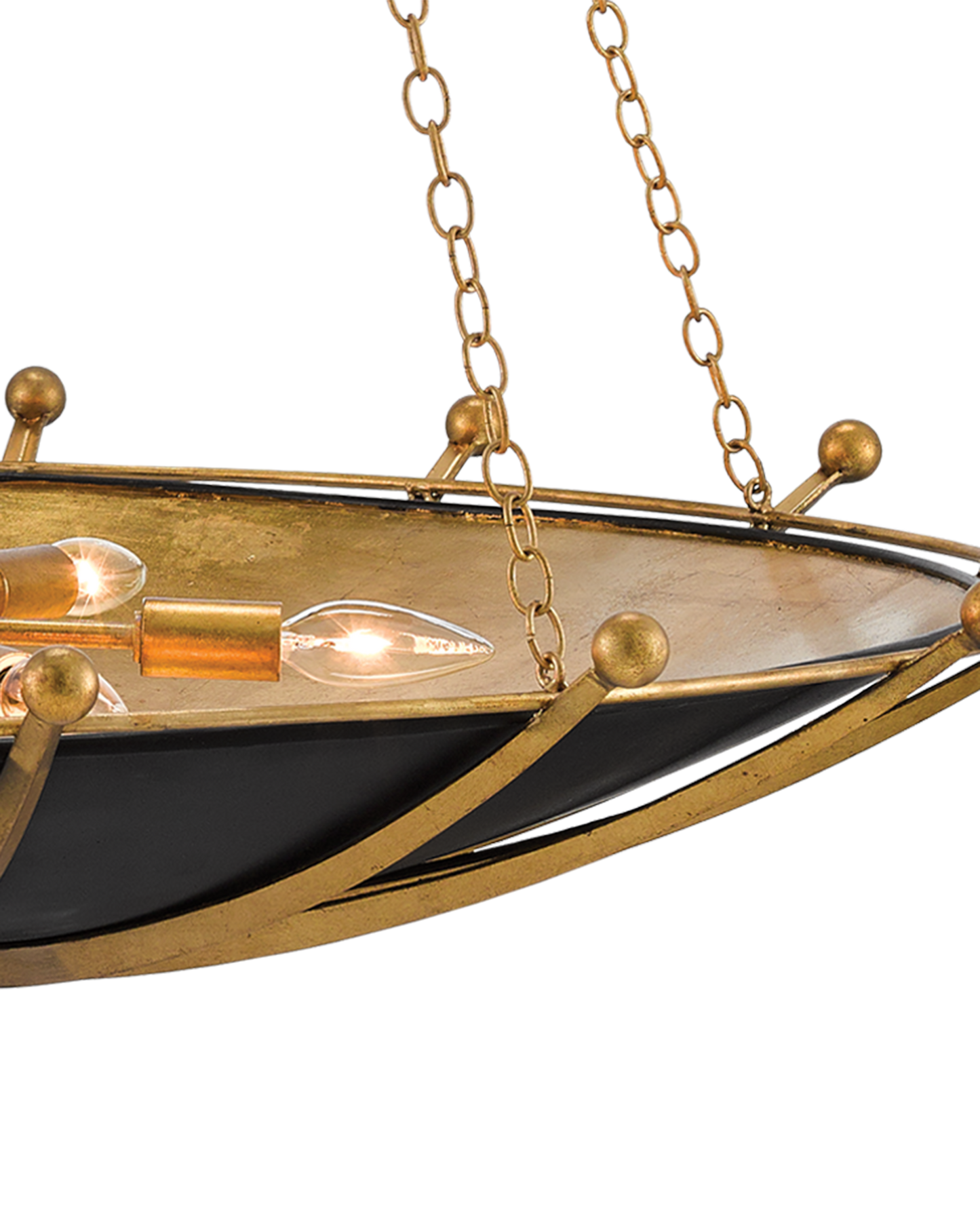 Fontaine Black & Gold Chandelier