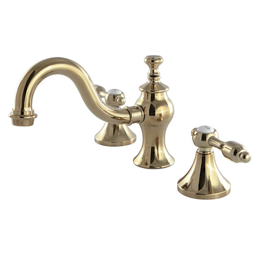 Tudor Widespread Bathroom Faucet in Polished Brass