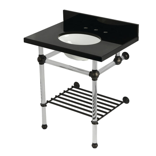 Templeton 30 Inch Console Sink in Oil Rubbed Bronze