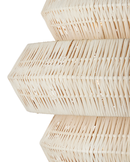 Antibes Medium White Chandelier