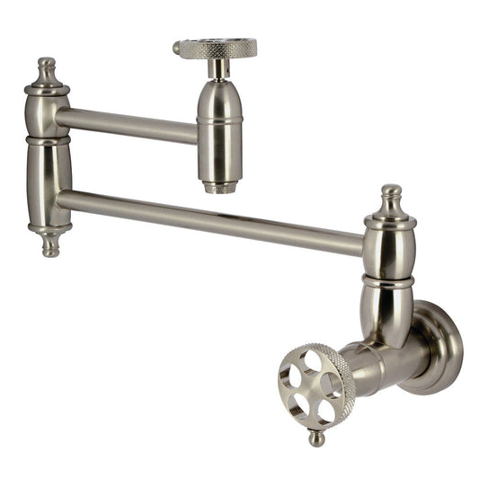 Webb Pot Filler Faucet in Brushed Nickel