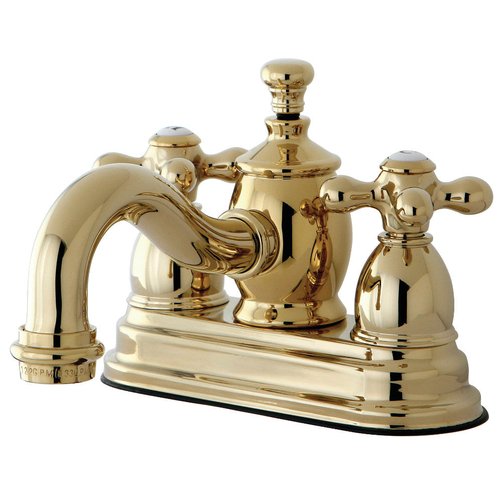 English Country 4 Inch Centerset Bathroom Faucet in Polished Brass