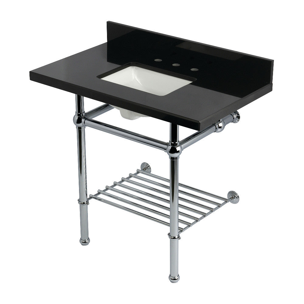 Templeton 36 Inch Console Sink in Polished Chrome