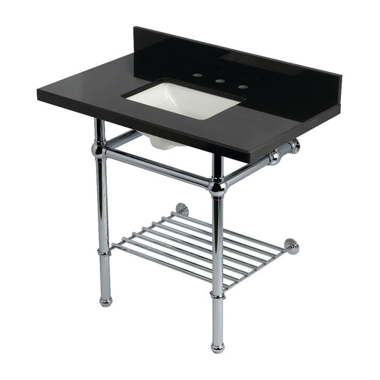 Templeton 36 Inch Console Sink in Polished Chrome