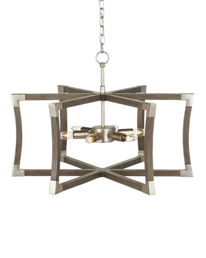 Bastian Small Gray Semi-Flush Mount